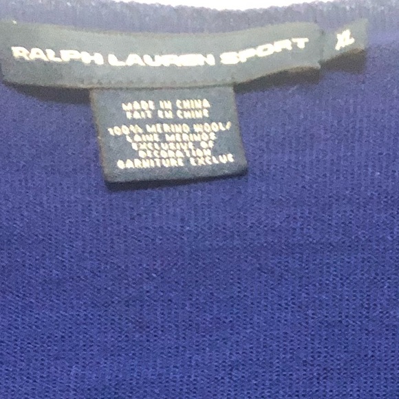 RALPH LAUREN Merino THIN KNIT CREW SWEATER XL - Picture 6 of 7